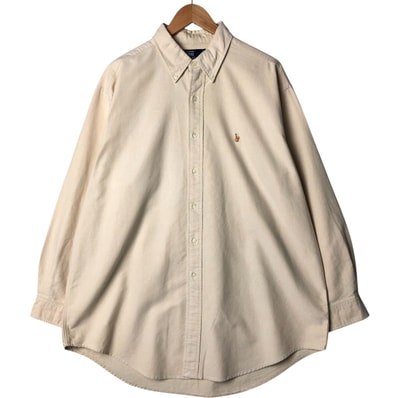 古着 ラルフローレン Ralph Lauren POLO by Ralph Lauren 長袖 ボタンダウンシャツ カナダ製 メンズXL相当/eaa573871
