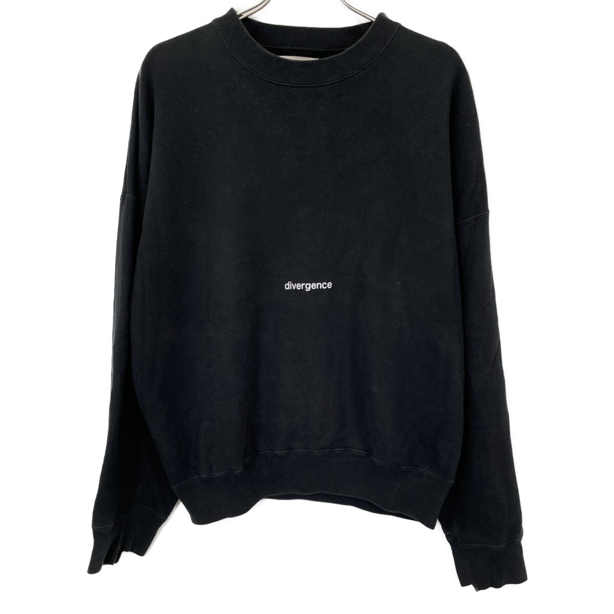 シュタイン ST-040 ブラック OVERSIZED SWEAT プルオーバースウェット S