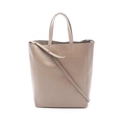 セリーヌ CELINE バーティカル スモール カバ トートバッグ バッグ レザー レディース ベージュ系 189813 【中古】