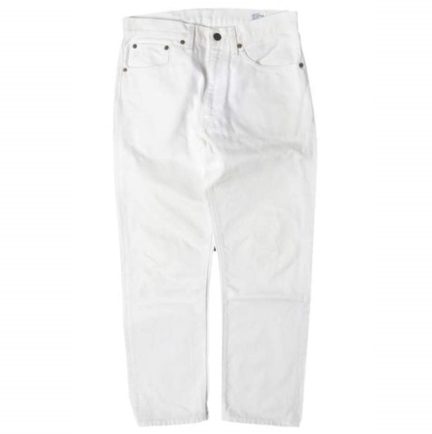 orslow オアスロウ 日本製 107 IVY FIT WHITE DENIM アイビーフィット ホワイトデニムパンツ S(1) ホワイト 5ポケット テーパード ジップフライ ジーンズ ボトムス g27639