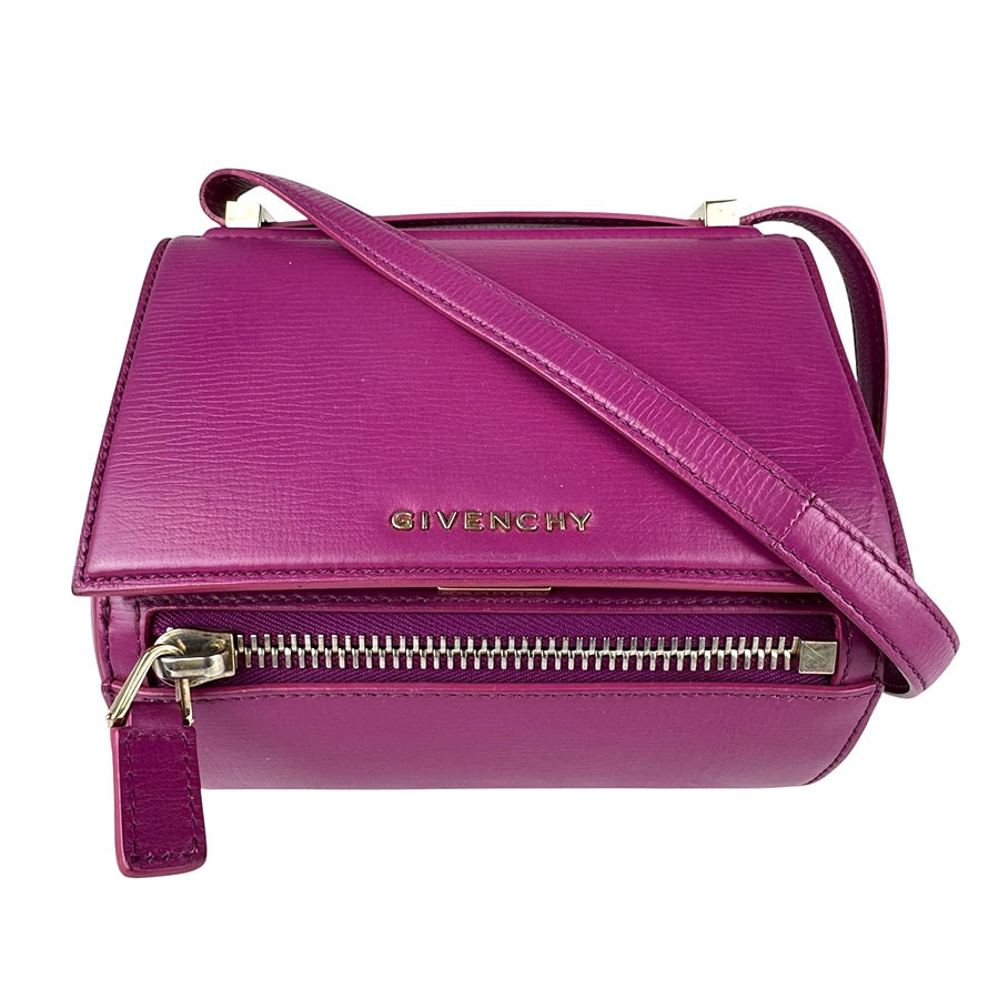 人気　ジバンシー　パンドラ　レザー　2way ショルダーバッグ　ハンドバッグ　紫 人気 ジバンシー パンドラ レザー 2way ショルダーバッグ