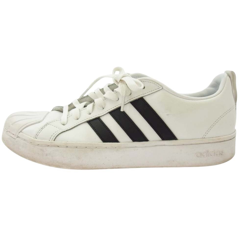 adidas アディダス スニーカー GW5488 ストリートチェック Cloudfoam コートロー ローカット スニーカー ホワイト系 26.5cm【中古】