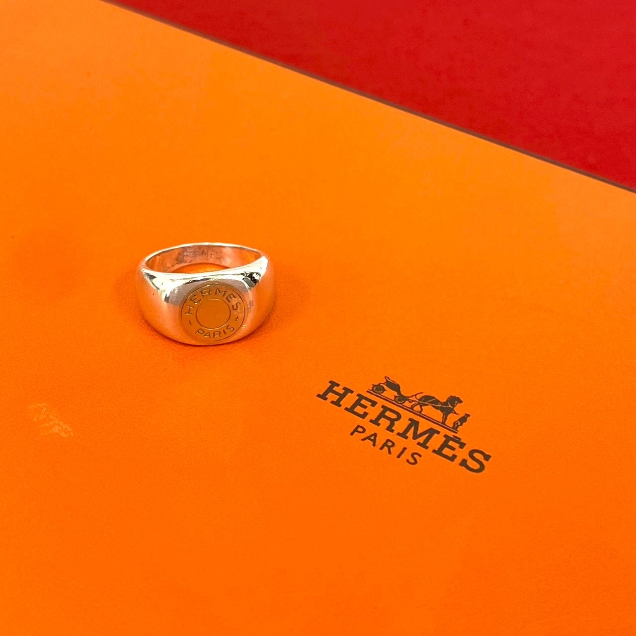 HERMES エルメス セリエ リング シルバー925 K18ゴールド リング・指輪 8号 シルバー
 28848