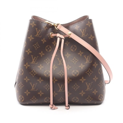 ルイ・ヴィトン LOUIS VUITTON ネオノエ ショルダーバッグ バッグ PVCコーティングキャンバス レザー モノグラム ローズプードル レディース ブラウン系 / ピンク系 M44022 【中古】