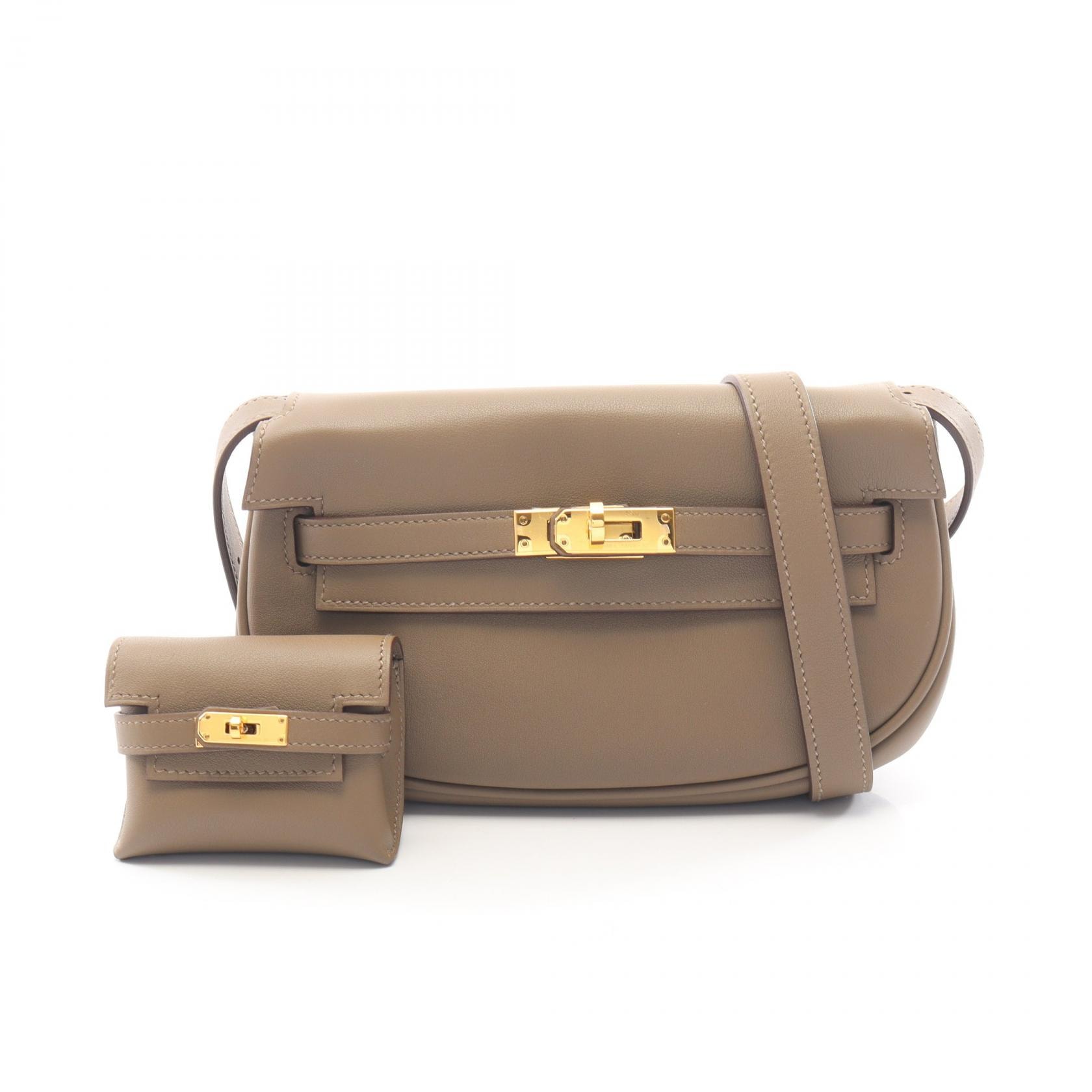 エルメス HERMES ケリームーヴ ベージュマルファ ショルダーバッグ バッグ レザー ヴォースイフト ベージュマルファ B刻印(2023年製造) レディース ベージュ系 【中古】