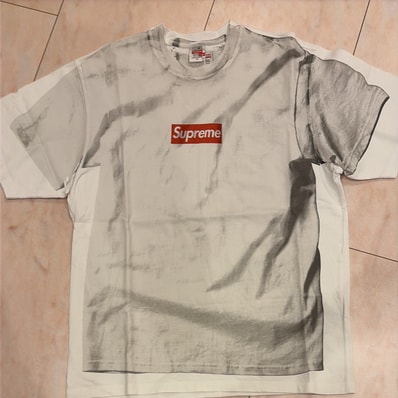 Supreme x MM6 Maison Margiela Box Logo Tee "White"