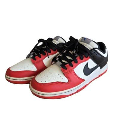 NIKE ナイキ ダンクロー EMB NBA 75周年 シカゴブルズ 27.5cm スニーカー DD3363-100 レッド ホワイト ブラック メンズ【中古】