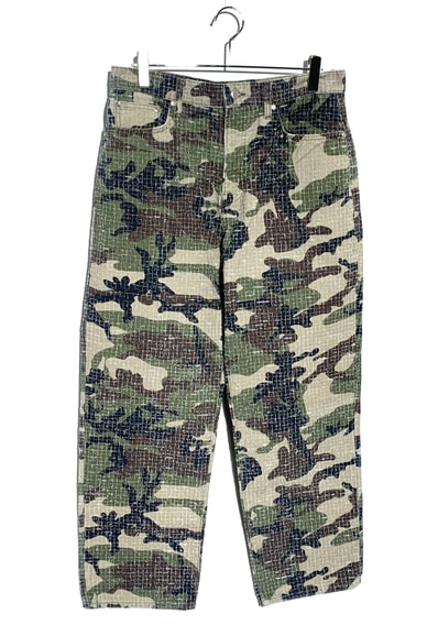 Stussy Big OL Jean Camo Canvas Needlepunch “Woodland Camo”