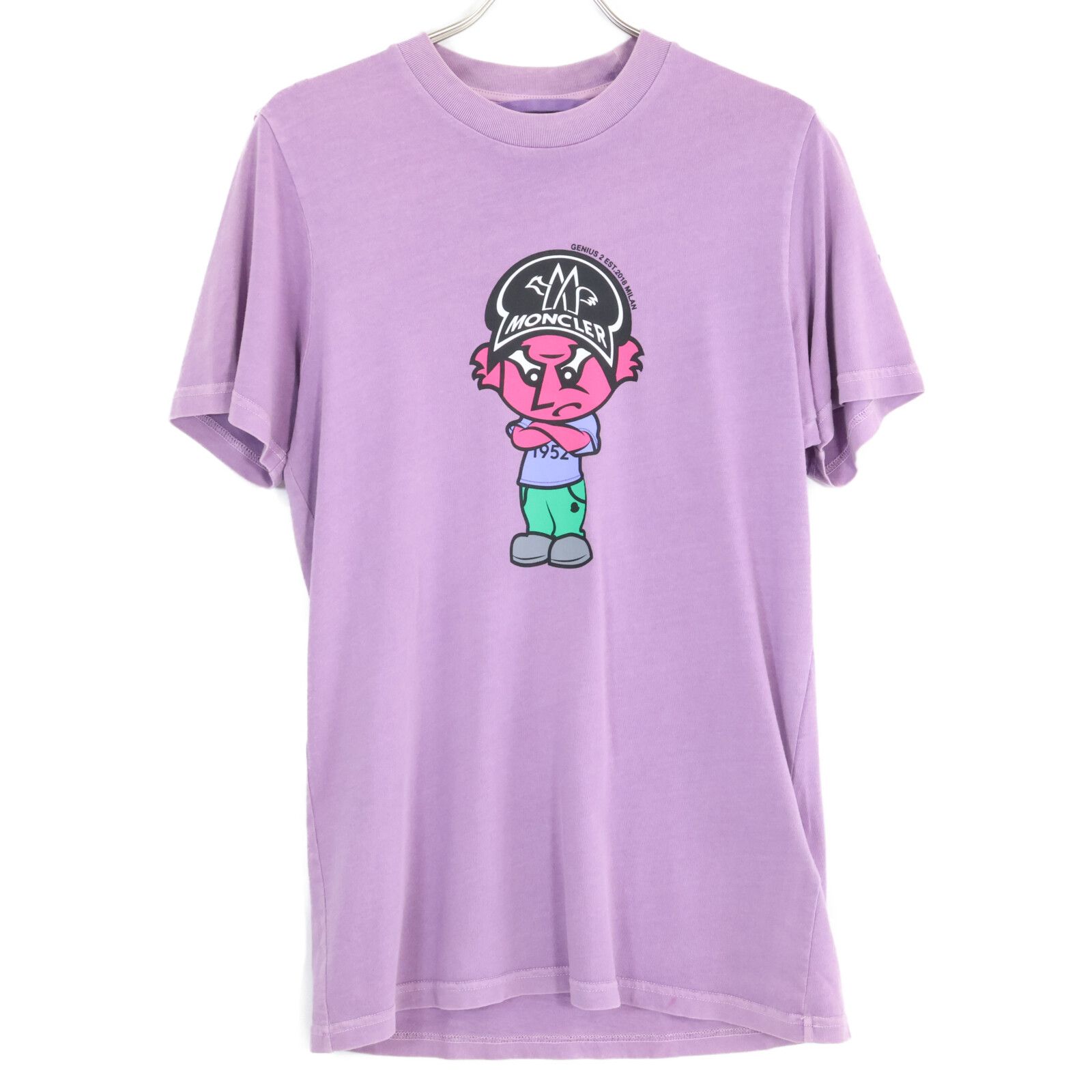 モンクレール ｼﾞｰﾆｱｽ 21年 ﾊﾟｰﾌﾟﾙ Tｼｬﾂ XS