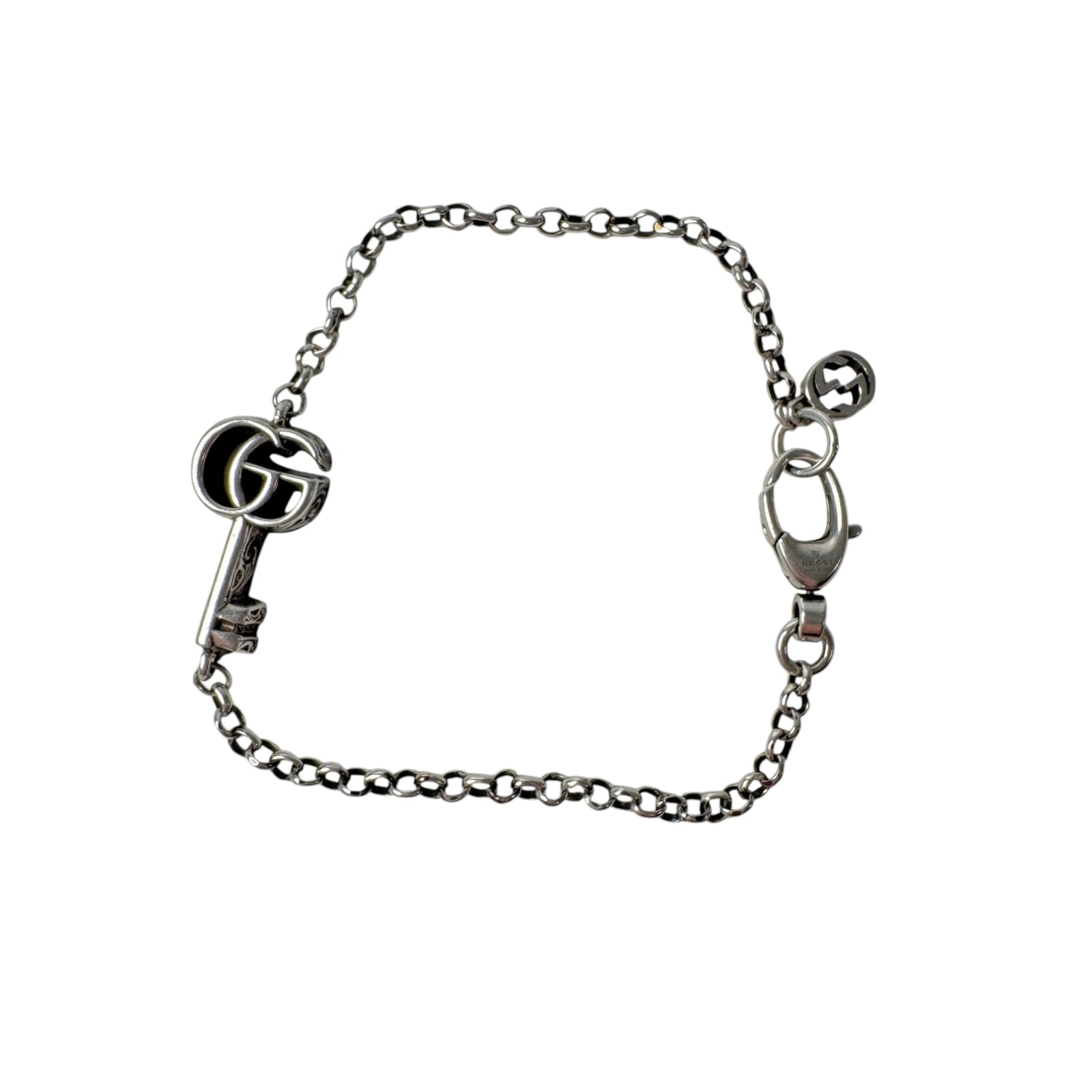 グッチ GUCCI GGマーモント キー ブレスレット シルバー925 #16 レディース