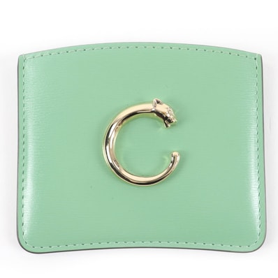 未使用品 カルティエ カードケース カード ホルダー パンテール C レディース