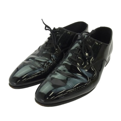 CROCKETT&JONES クロケットアンドジョーンズ その他靴 5599 CHEAM プレーントゥ パテントレザー レースアップ ドレス シューズ ブラック系 9E【中古】
