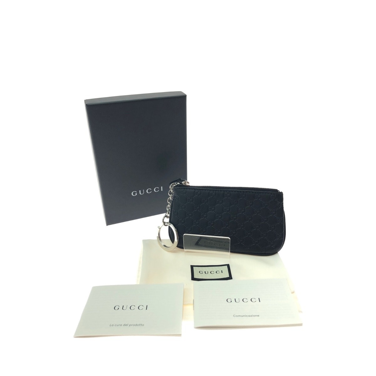 GUCCI グッチ メンズ コインケース マイクログッチシマ 小銭入れ 544476 ブラック