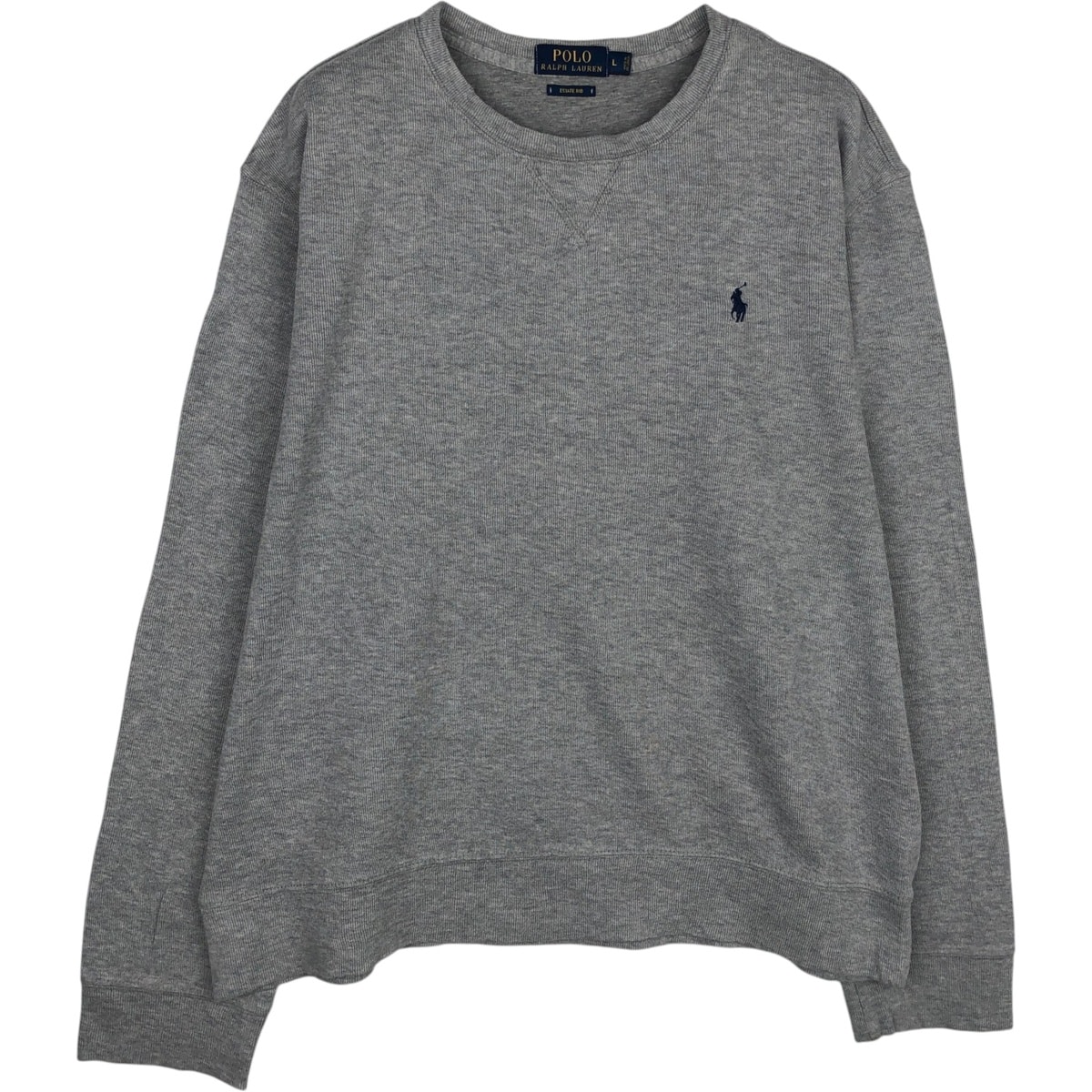 古着 ラルフローレン Ralph Lauren POLO RALPH LAUREN ESTATE RIB リブ編み コットンニットセーター メンズL相当/eaa637194