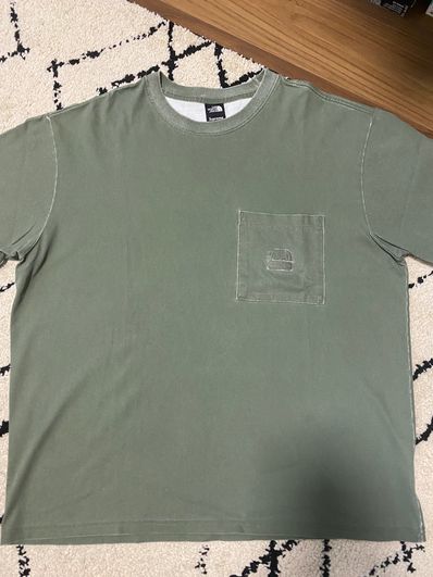 Supreme x The North Face Pigment Printed Pocket Tee "Olive"
