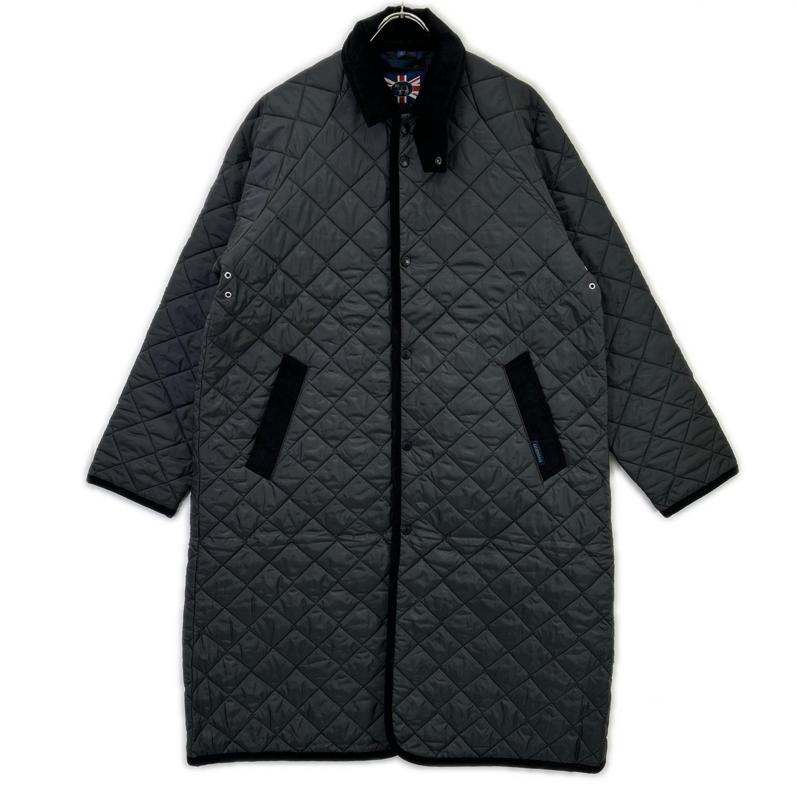 ラベンハム LV12008 Lamp Black/ランプブラック Chantry Mens/チャントリー メンズ キルティングロングコート M/38