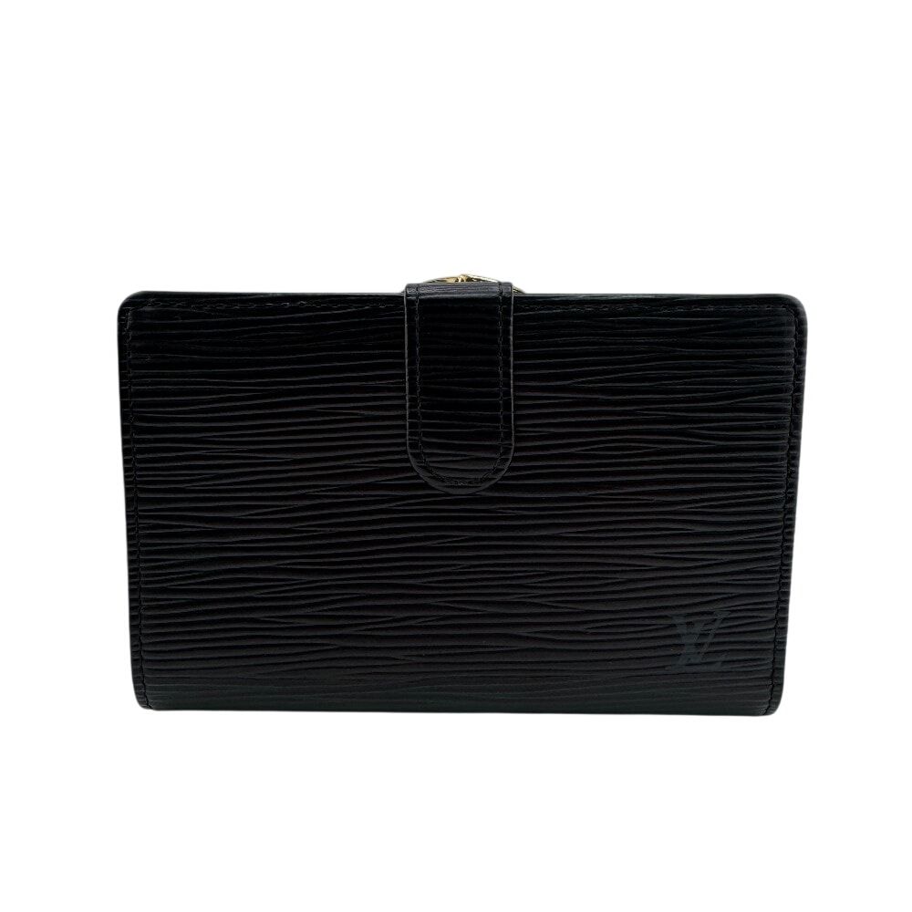 ルイヴィトン LOUIS VUITTON 二つ折り財布 エピ ポルトフォイユ ヴィエノワ M63642 ブラック