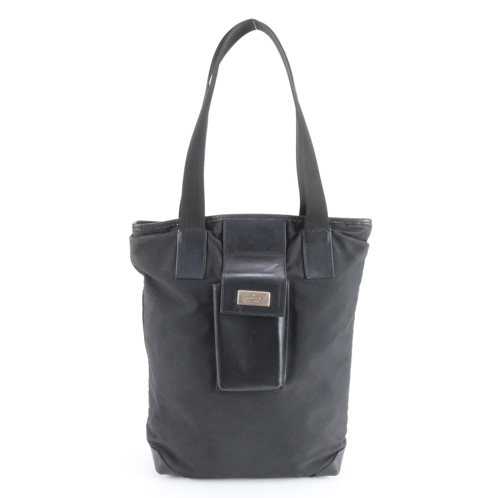 グッチ019 0373 ショルダーバッグ レザー×ナイロン