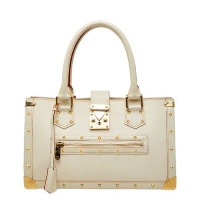 ルイ ヴィトン スハリ ファビュロー ハンドバッグ M91815 ブロン ホワイト レザー レディース LOUIS VUITTON 【中古】