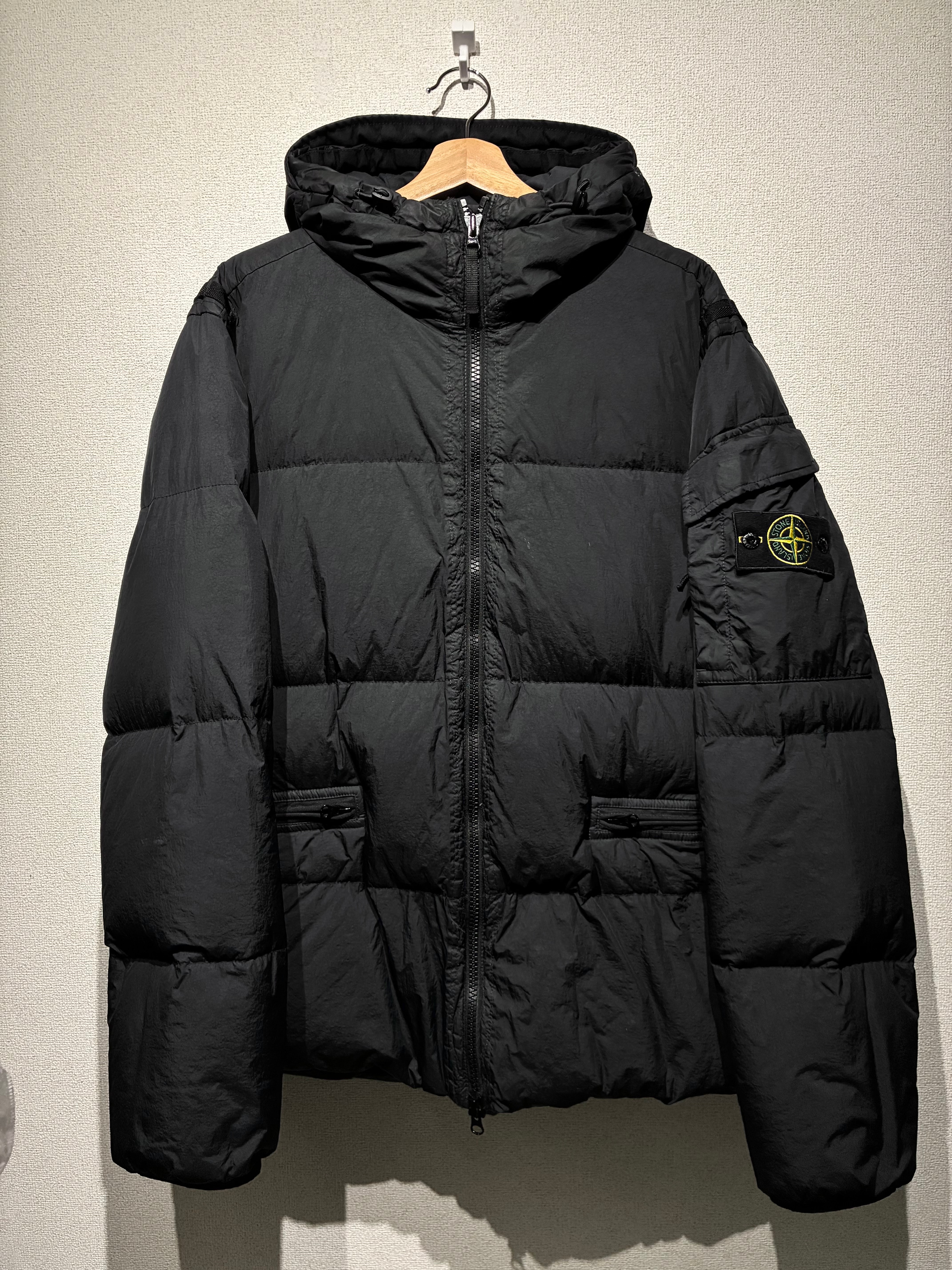 Stone Island Garment Dyed Crinkle Reps Recycled Nylon Down "Black" 811540723