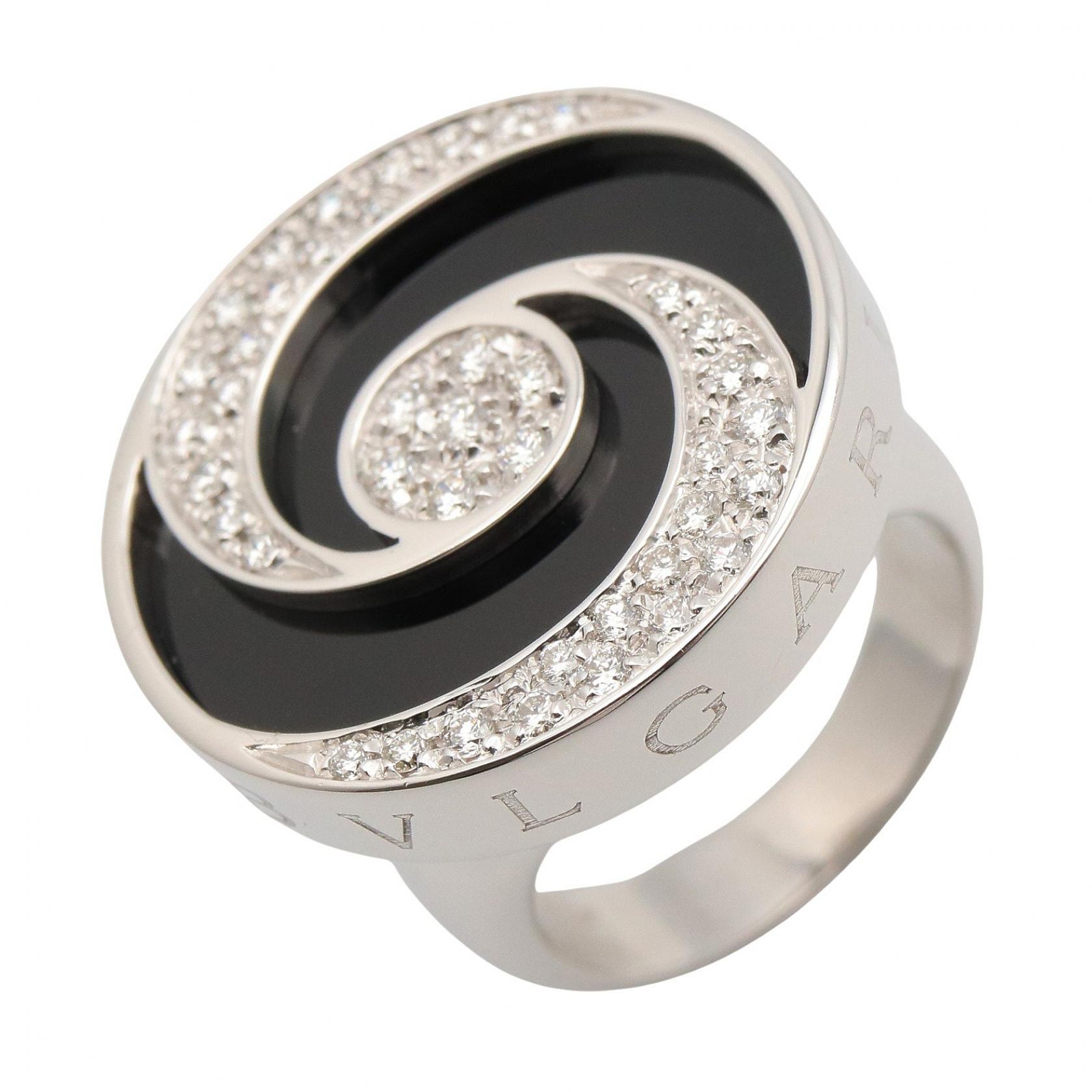 ブルガリ BVLGARI アレグラ オプティカル ダイヤ オニキス リング リング・指輪 ジュエリー K18WG(ホワイトゴールド) ダイヤモンド ステンレススチール / オニキス レディース ブラック系 / クリア系 / シルバー系