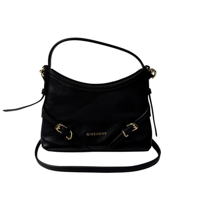 美品 ジバンシィ Givenchy ナノ ヴォワイユー 2way ハンドバッグ ショルダーバッグ 黒 AL C 0265 斜めがけ クロスボディ レディース