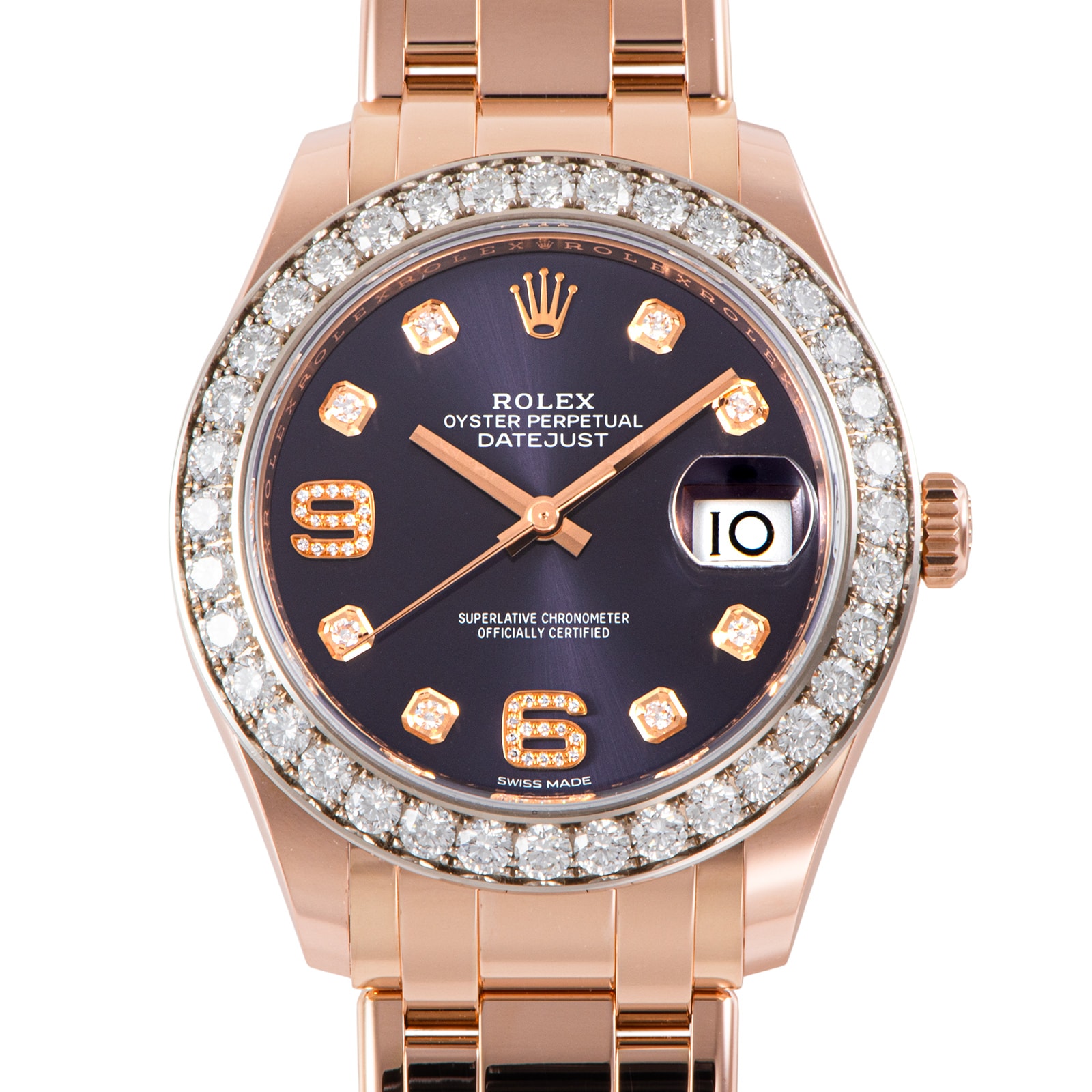 ROLEX ロレックス パールマスター 86285 オーベルジーヌ K18RG【中古】