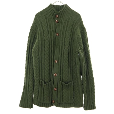 GAP ギャップ 長袖 カーディガン L グリーン