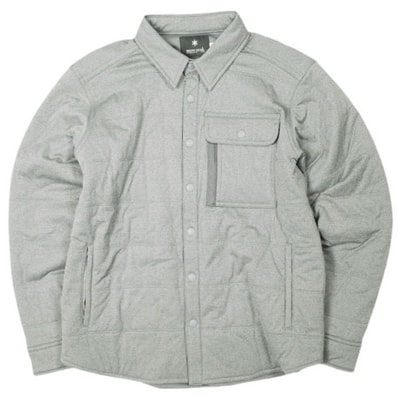 snow peak スノーピーク Flexible Insulated Shirt フレキシブルインサレーテッドシャツ SW-18AU008 1 GRAY 中綿 シャツジャケット トップス g26767