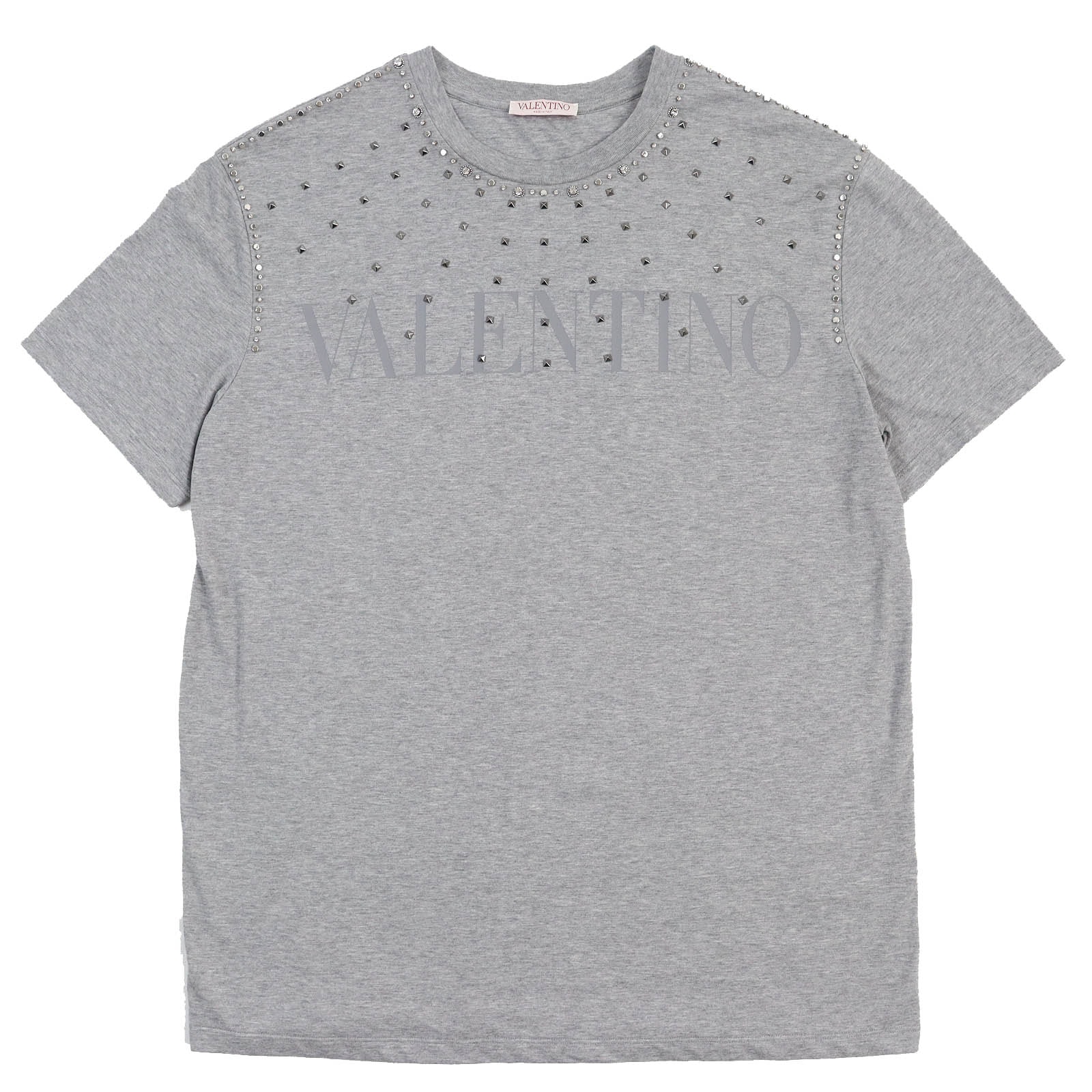 極美品 ヴァレンティノ 半袖Tシャツ グレー メンズ L 1V3MG02D8R9