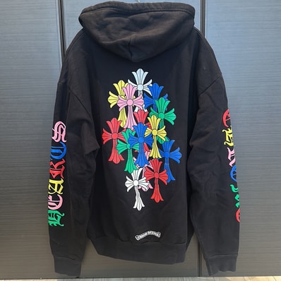 Chrome Hearts Multi Color Cross Cemetery Pullover Hoodie "Black"