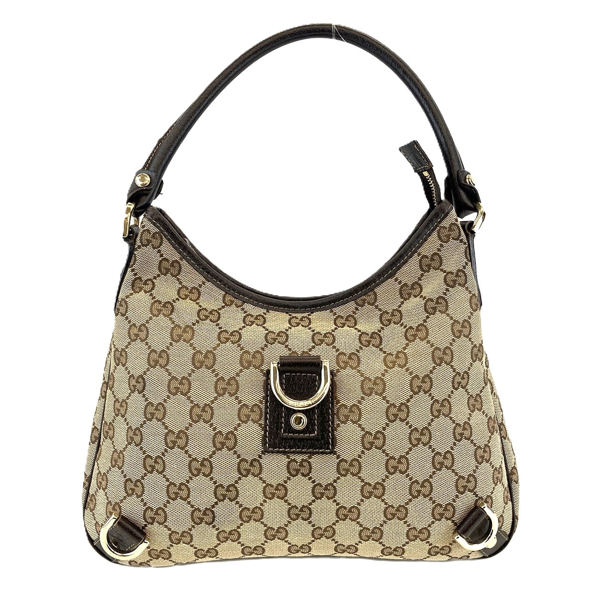 GUCCI グッチ GGキャンバス アビー/GG柄 ハンドバッグ ショルダーバッグ 130738 GGキャンバス ベージュ ブラウン  レディース【中古】