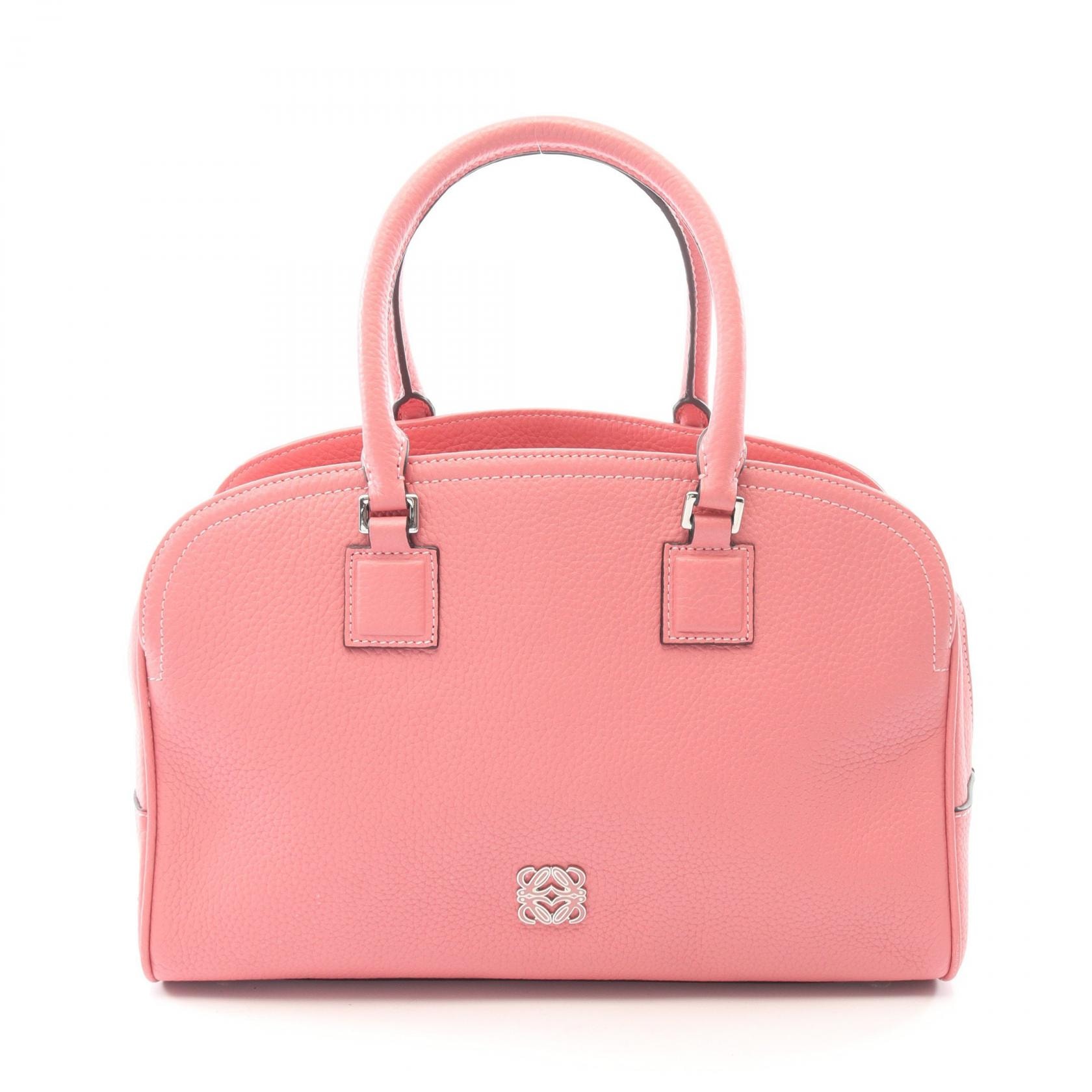 ロエベ LOEWE アラモ アディ 32 ハンドバッグ バッグ レザー レディース ピンク系 【中古】