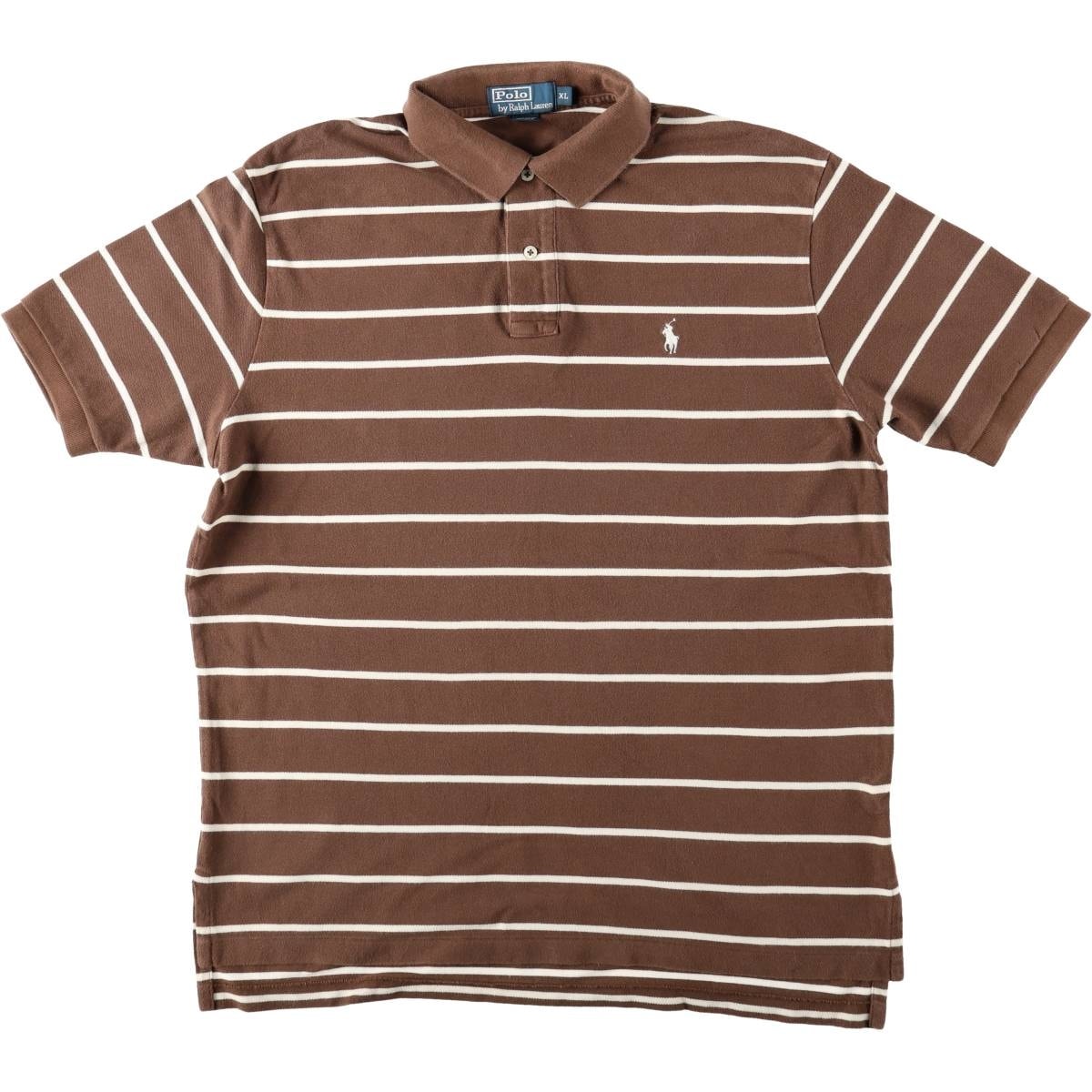 古着 ラルフローレン Ralph Lauren POLO by Ralph Lauren 半袖 ボーダー ポロシャツ メンズXL相当/eaa657479