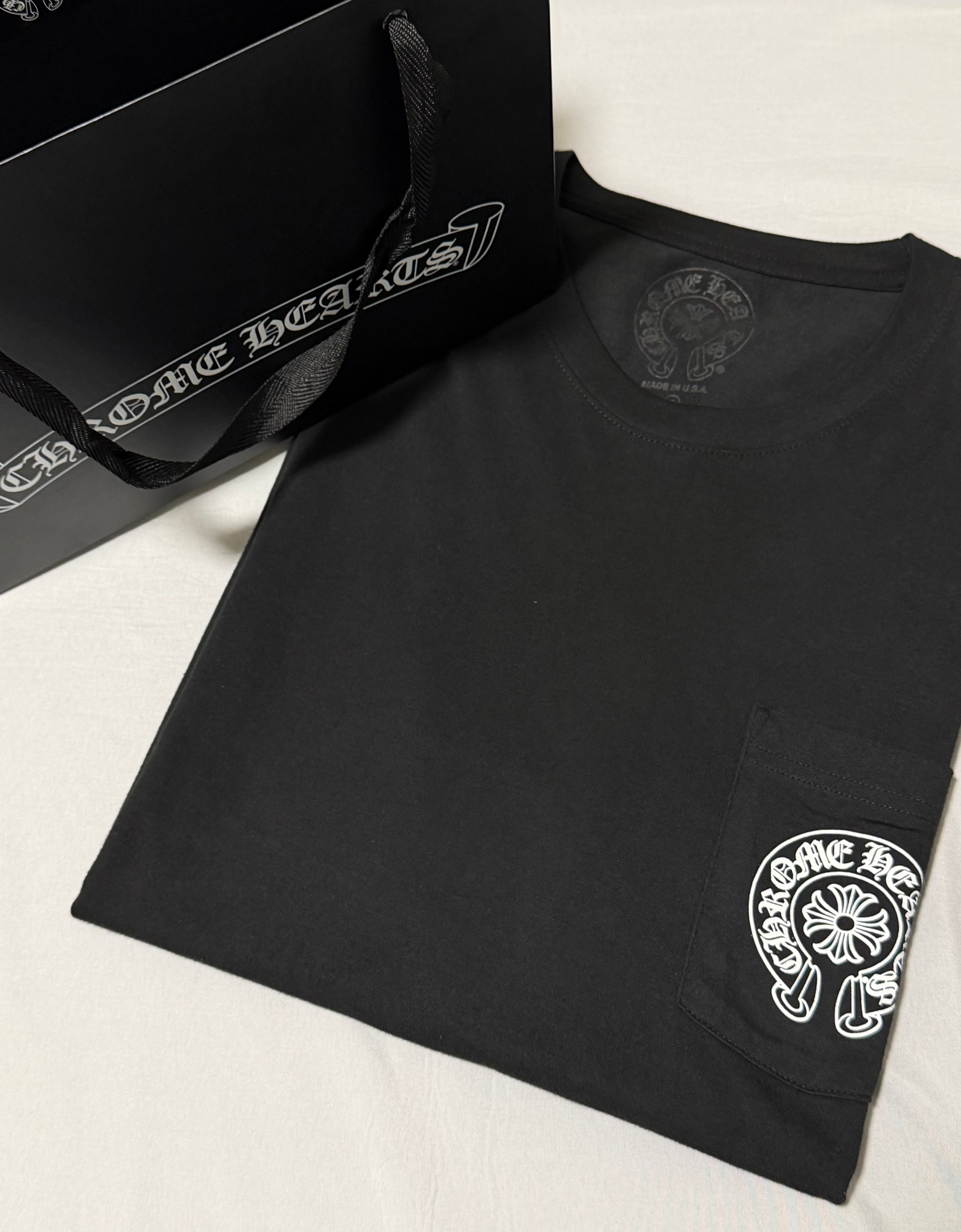 Chrome Hearts Horse Shoe Logo Pocket T-Shirt "Black"