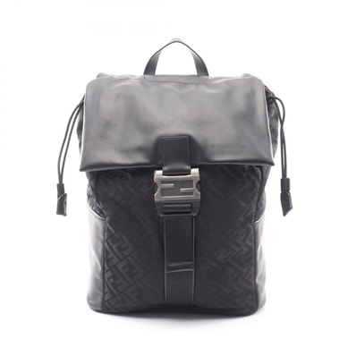 フェンディ FENDI フラックス リュックサック バックパック バッグ ナイロン レザー メンズ ブラック系 7VZ090AVC6F0SAJ 【新品】