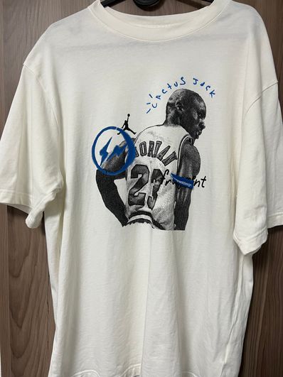 Air Jordan Travis Scott Fragment Tee "White"