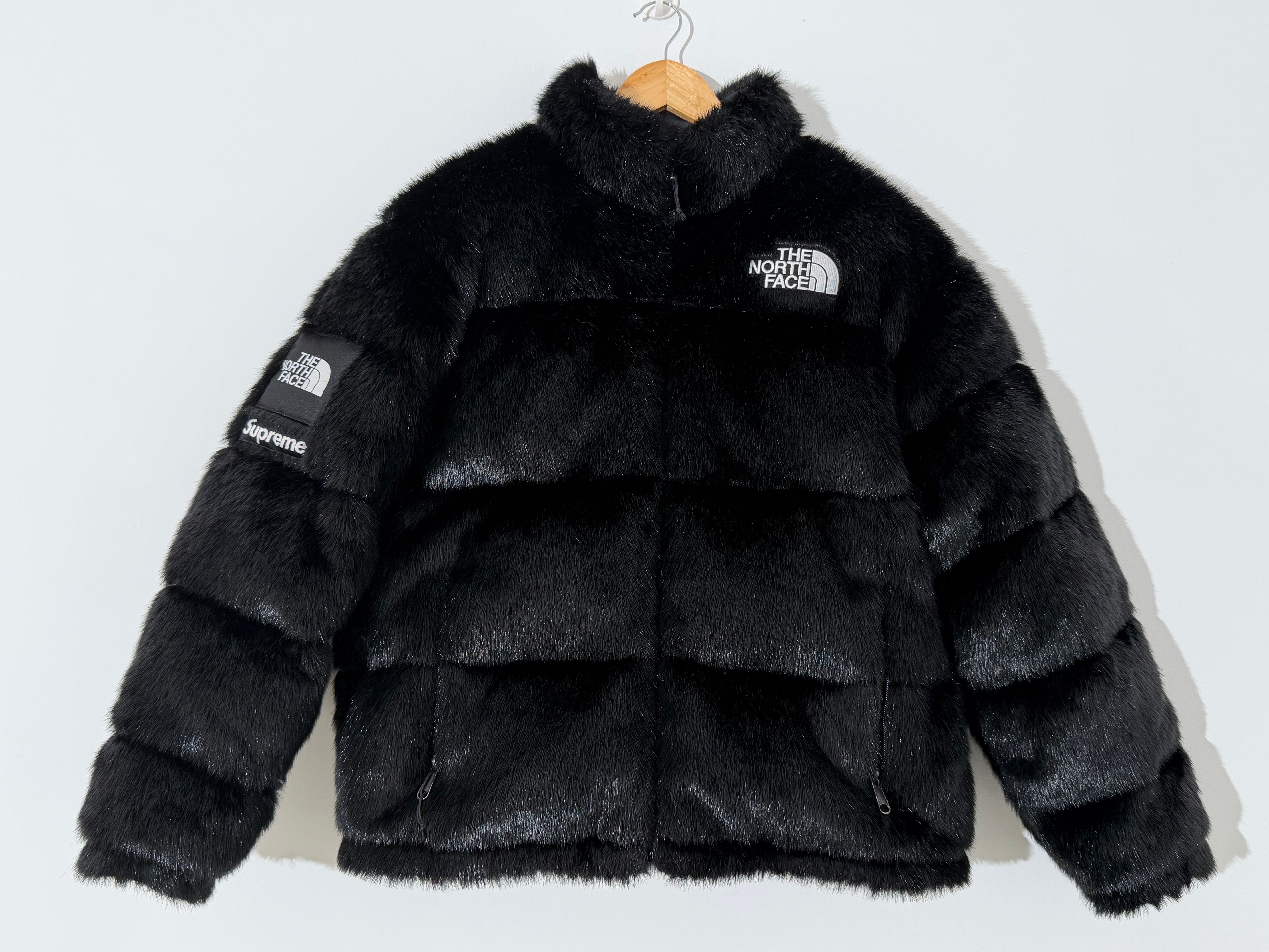 Supreme x The North Face Faux Fur Nuptse Jacket "Black"