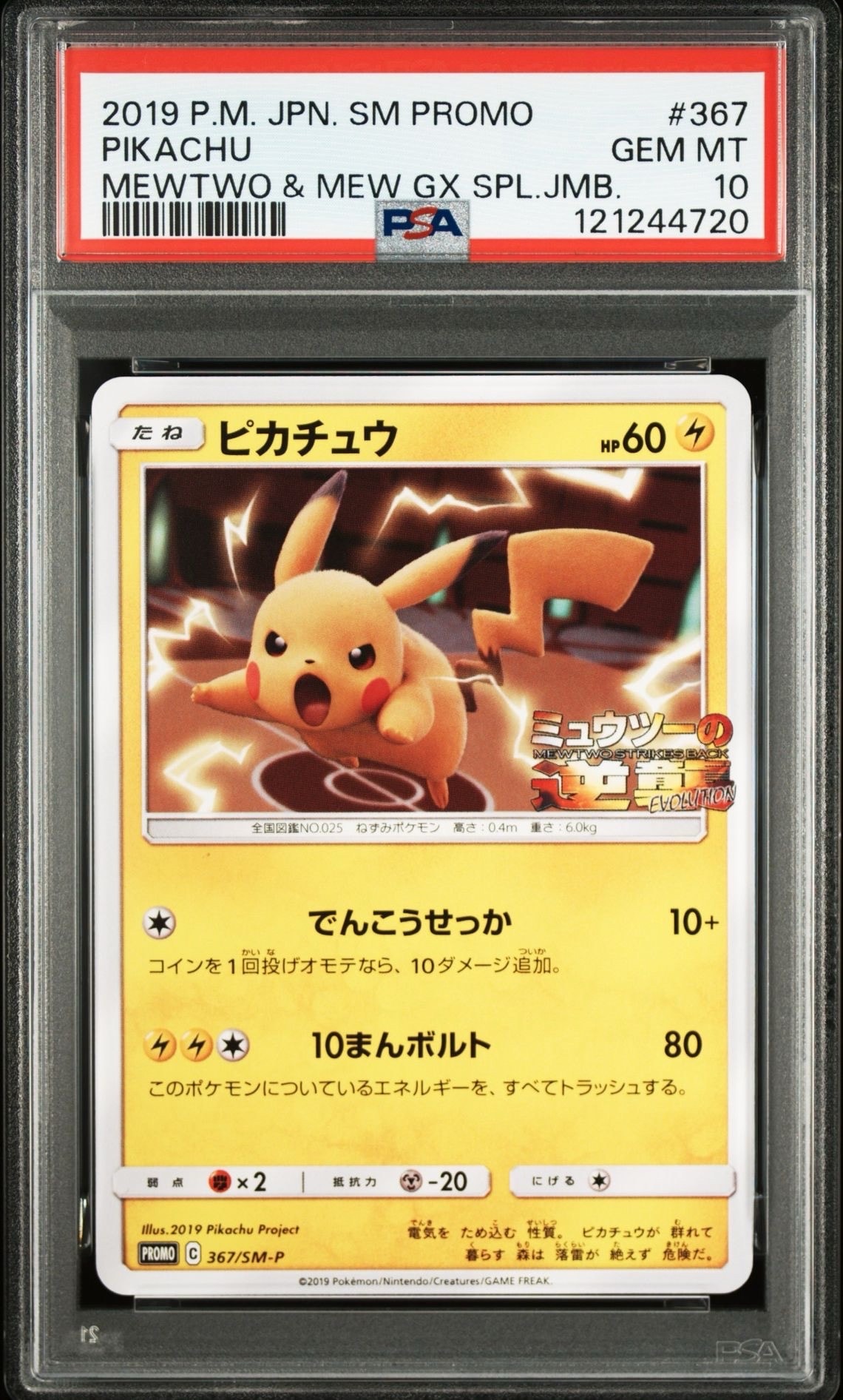 ピカチュウ P [SM-P 367](プロモーションカード「スペシャルジャンボカードパック ミュウツー&ミュウGX」)