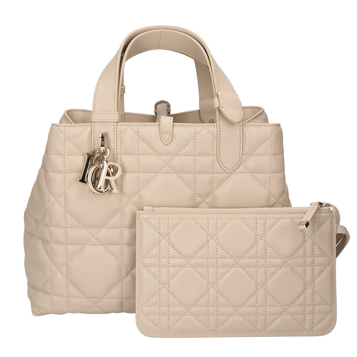 クリスチャンディオール 新品同様 M2821 Dior Toujours マクロカナージュ カーフスキン ミディアム