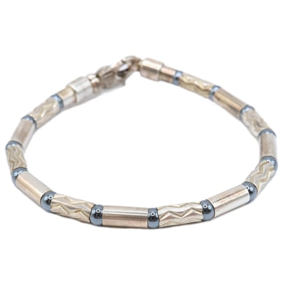 ティファニー アズテック ジグザグ ブレスレット 925 22.6g シルバー