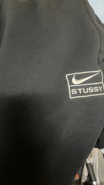 Stussy x Nike Stone Washed Fleece Pant "Black" (US Size) FN5235-010