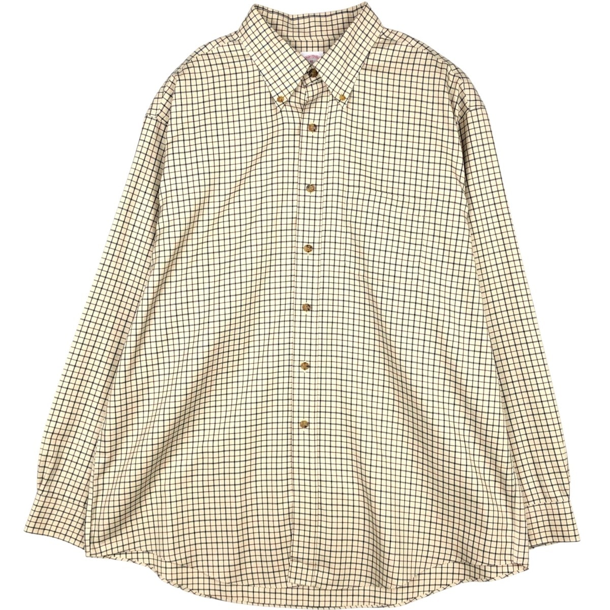 古着 ブルックスブラザーズ Brooks Brothers Est.1818 長袖 ボタンダウンチェックシャツ メンズXL相当/eaa673030