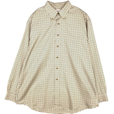 古着 ブルックスブラザーズ Brooks Brothers Est.1818 長袖 ボタンダウンチェックシャツ メンズXL相当/eaa673030
