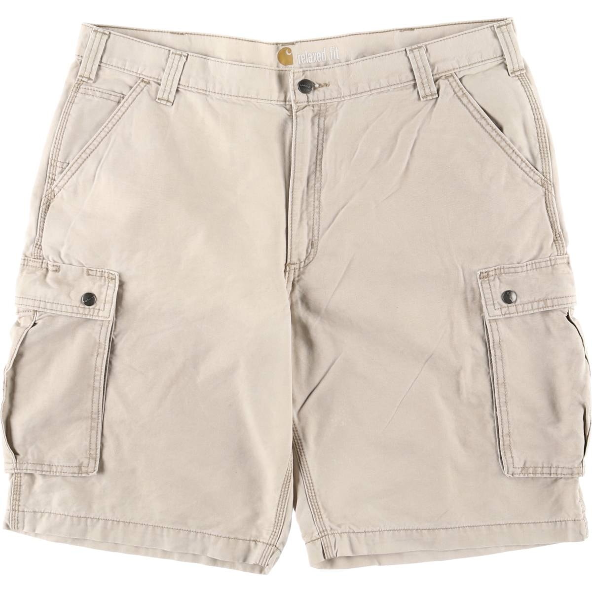 古着 ビッグサイズ カーハート Carhartt RELAXED FIT ダック地 ワークショーツ ハーフパンツ カーゴパンツ メンズw41相当/eaa576664