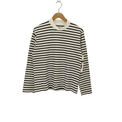 クロスネット ボーダー ロングTシャツ【1142437166597】