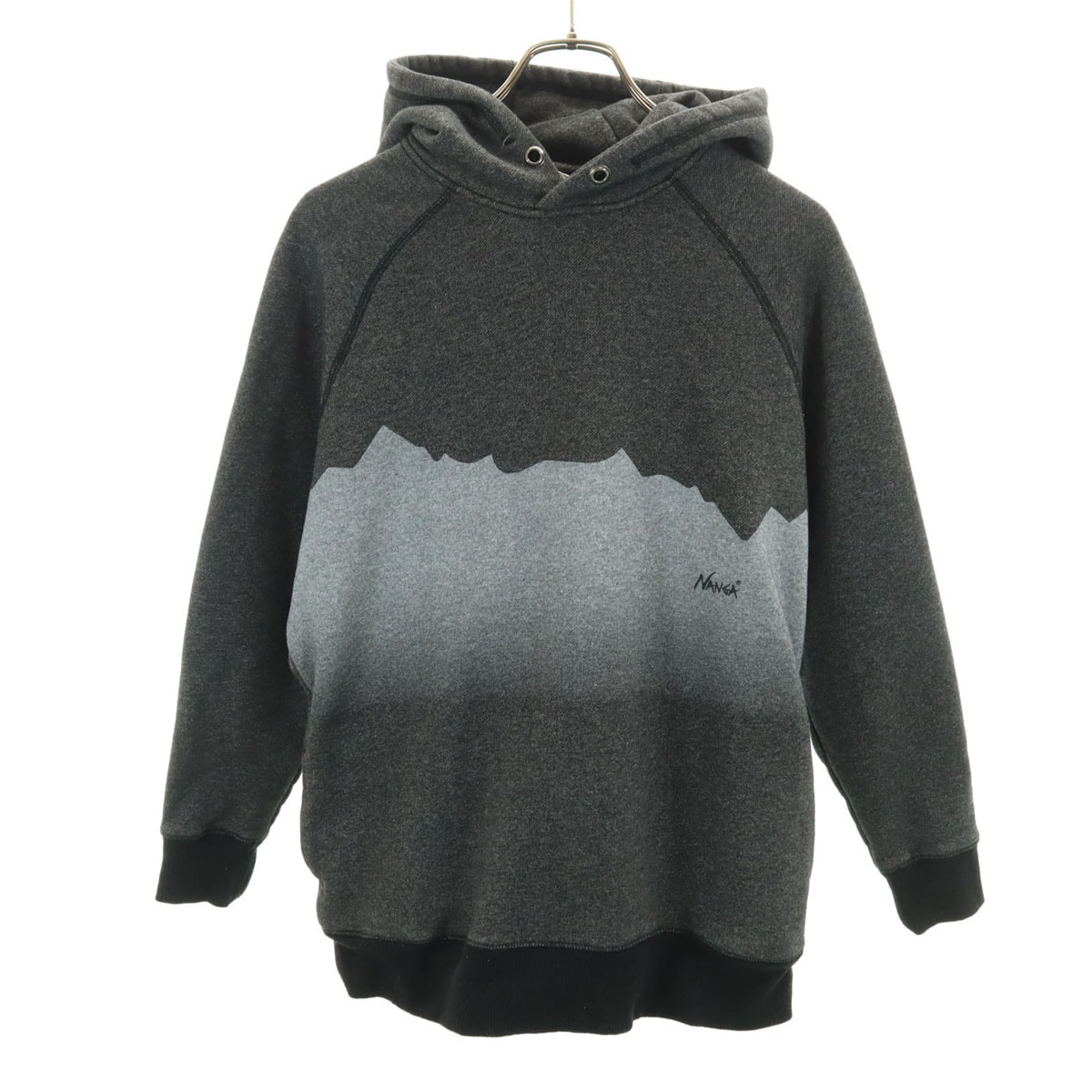 NANGA ナンガ 長袖 スウェットパーカー S チャコールグレー