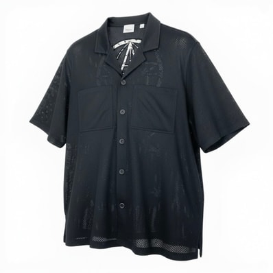 BURBERRY バーバリー バーバリーロンドンイングランド BASKETBALL JERSEY SHIRT ブラック ポリエステル 半袖シャツ A3-00106 【中古】