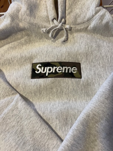Supreme Box Logo Hooded Sweatshirt "Ash Grey" (23FW)
