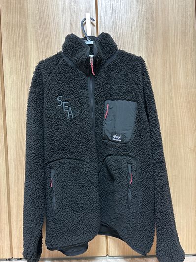 WIND AND SEA x NANGA Boa Fleece Jacket "Black"